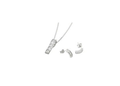 Rhodium Plated | Fashion Pendant Sets